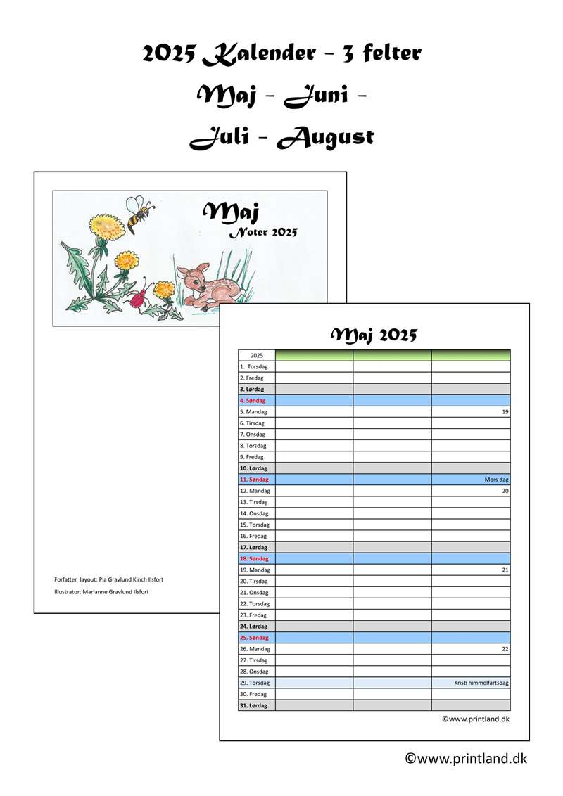 b17 forside kalender