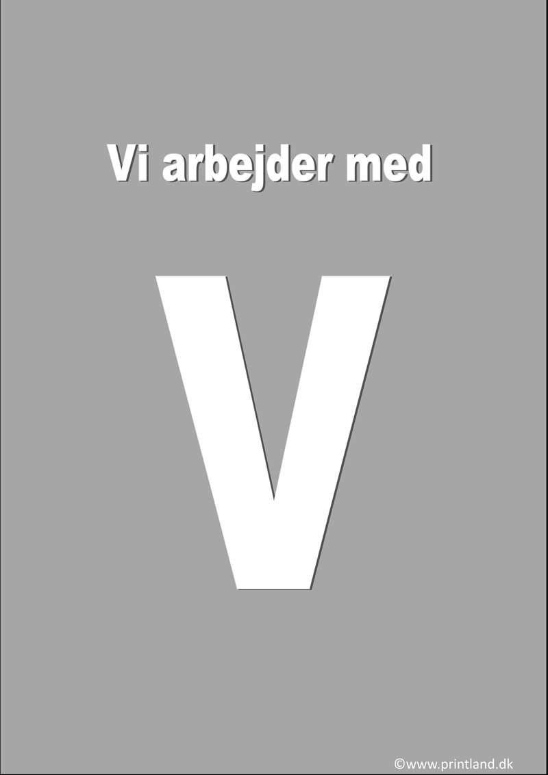 a25. vi arbejder med v